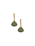Anne Klein Gold Tone Stone Teardrop Pierced Earrings