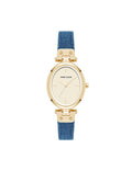 Anne Klein Blue/Gold-Tone Strap Watch