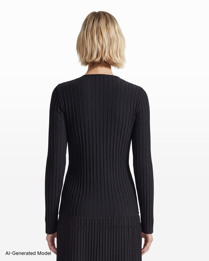 Anne Klein Sunburst Bell Sleeve Cardigan