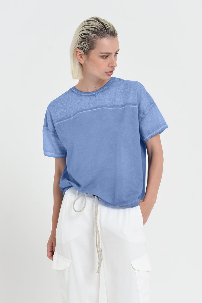 Sunset T-Shirt - Women's Crewneck Cotton T-Shirt - Bay