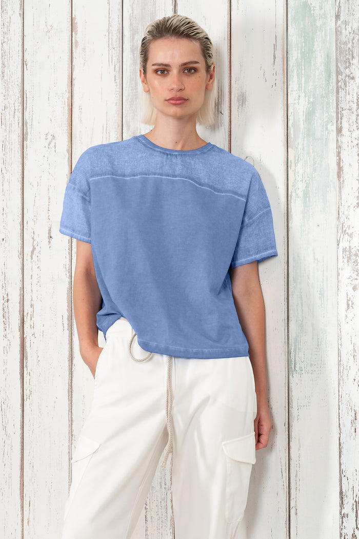 Sunset T-Shirt - Women's Crewneck Cotton T-Shirt - Bay