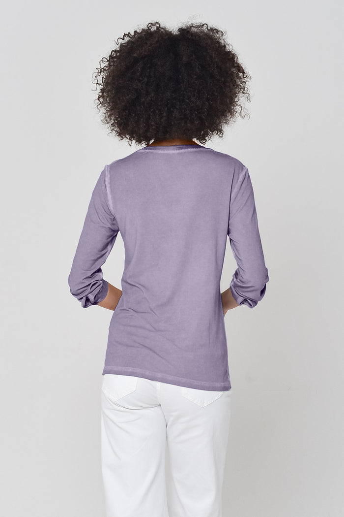 Sweet Heart Tee in Mauve - T-Shirt