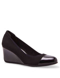 Anne Klein Black Taite Wedge