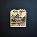 Teton Valley Idaho Wooden Magnet (Printed)