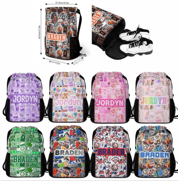 Thick Strap Drawstring Bag  - Pre-Designed Collages