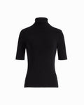 Anne Klein ANNE BLACK Three-Quarter Sleeve Turtleneck Sweater