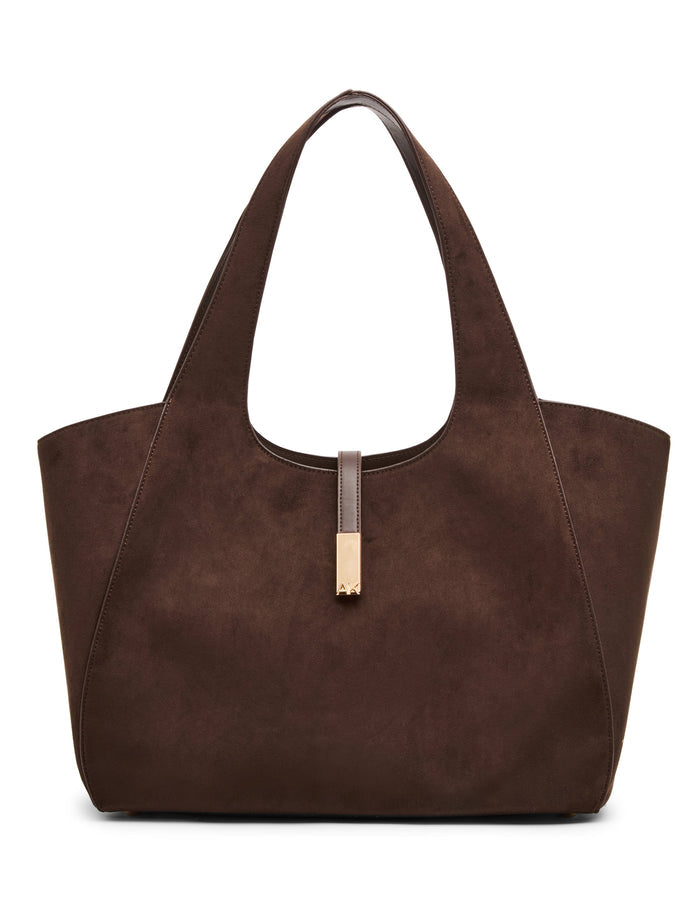 Anne Klein Espresso/Espresso Tote Bag with Pouch