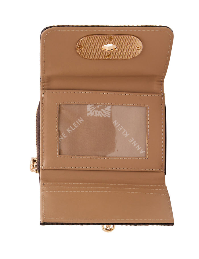 Anne Klein Trifold Turnlock Wallet