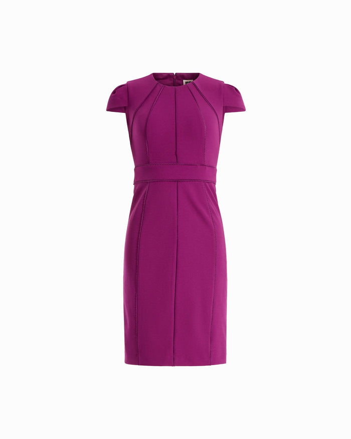Anne Klein BEET Trim Seam Sheath Dress
