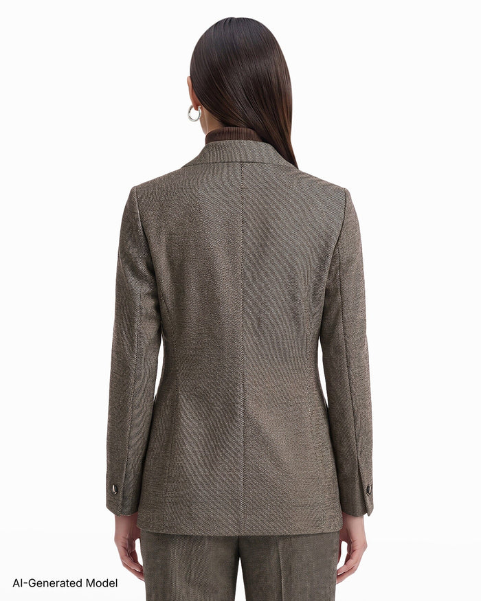 Anne Klein Triple Pocket Faux Double-Breasted Jacket