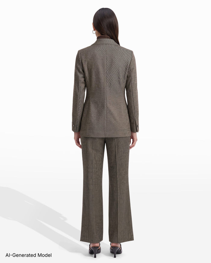 Anne Klein Triple Pocket Faux Double-Breasted Jacket