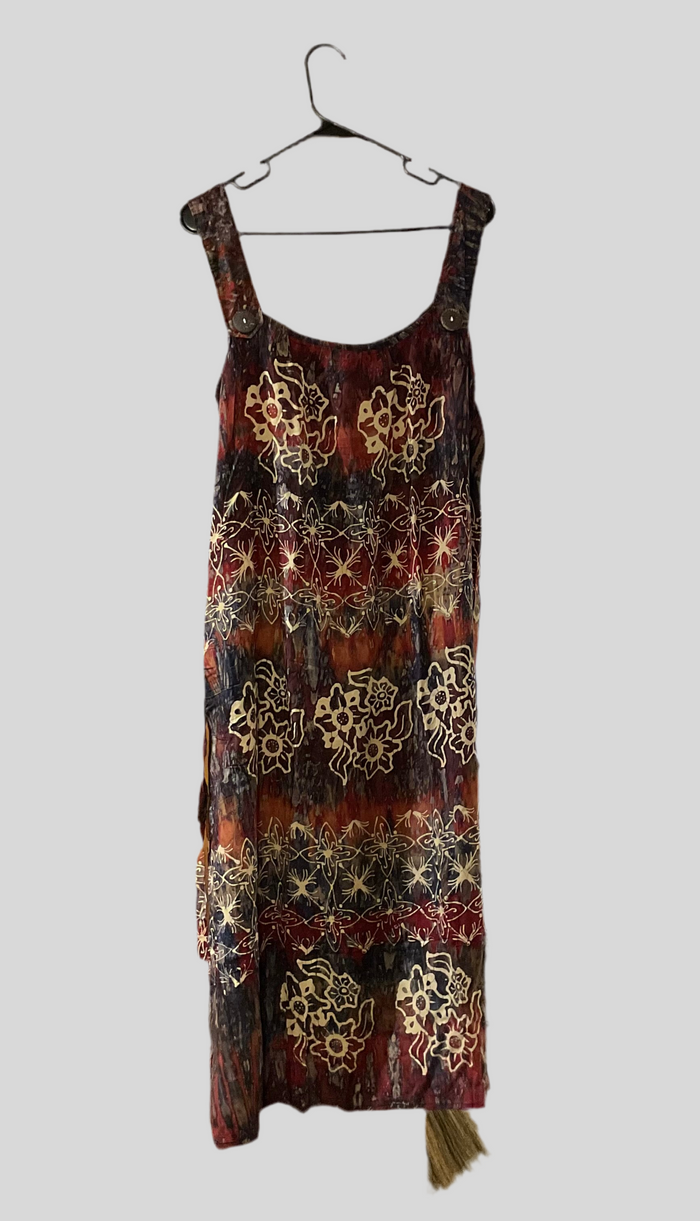 TUGU AGUNG Brand Indonesia Summer Dress (sleeveless) (အင်ဒိုနီးရှား စပန့် လက်ပြတ် ဂါဝန်)