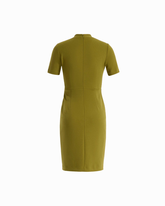 Anne Klein Twist Faux Wrap Short Sleeve Dress