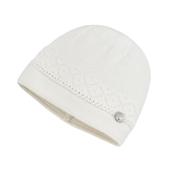 Unisex Ivory Knitted Hat