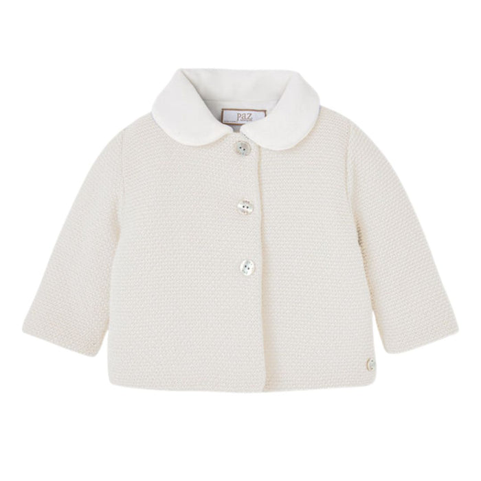Unisex Ivory Knitted Jacket