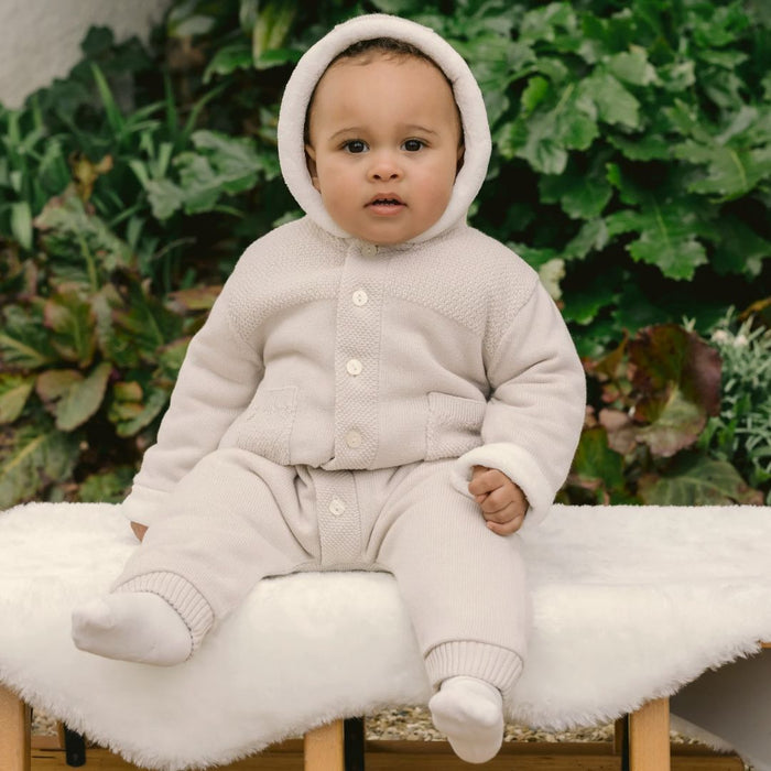 Unisex Stone Knitted Pramsuit
