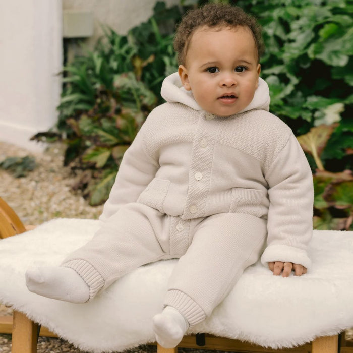 Unisex Stone Knitted Pramsuit