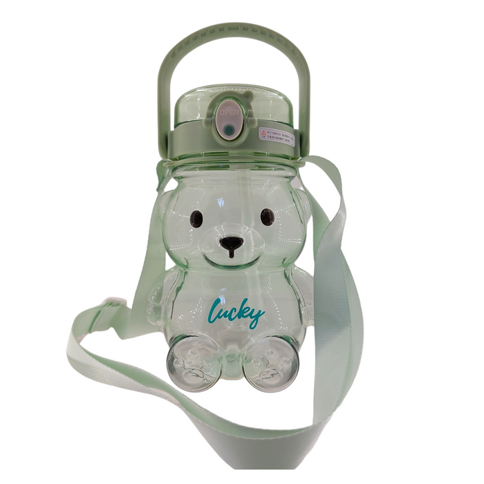 Vaso OSO Kawaii "Luckey" Verde Charms 1000ML