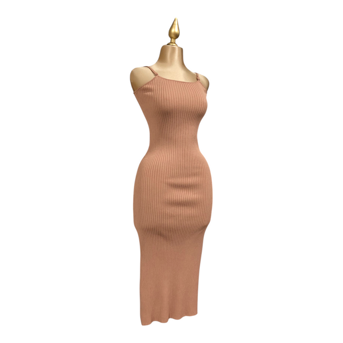 Vestido Beige Tejido Erivel
