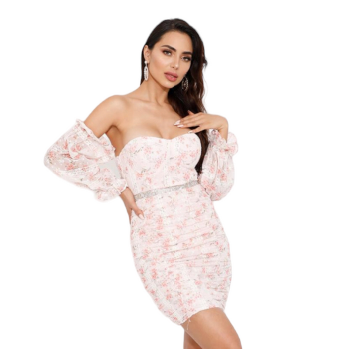 Vestido de flores dama LC