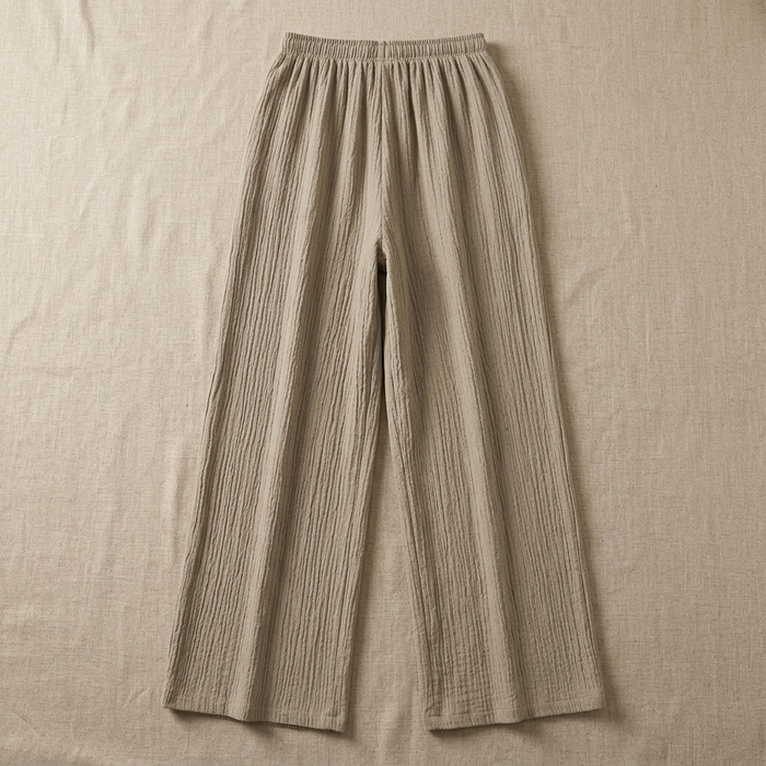 Waverly – Crinkle Textured Wide Leg Pants
