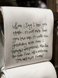 When I Say I Love You More Tea Towel