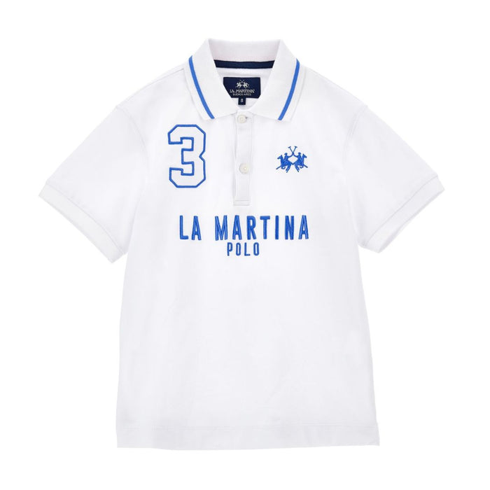 White & Blue Polo Shirt
