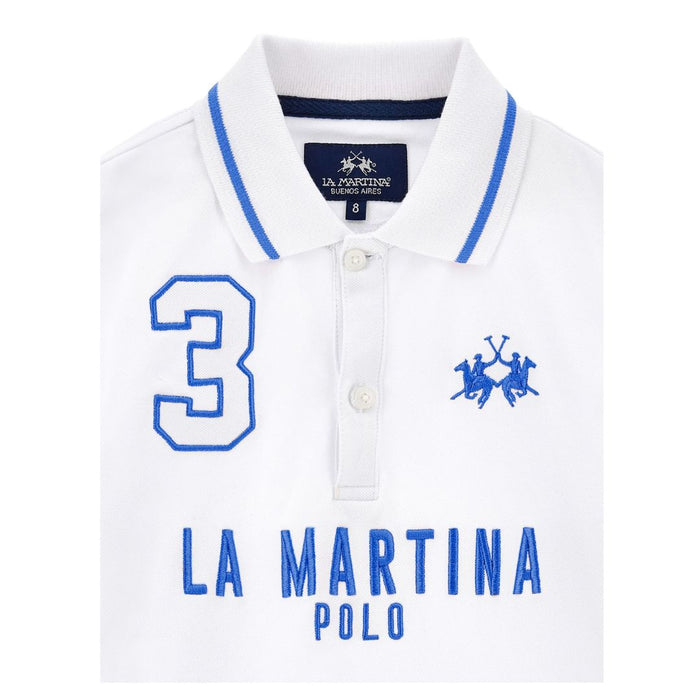 White & Blue Polo Shirt