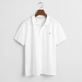 White & Blue Trim Polo Shirt