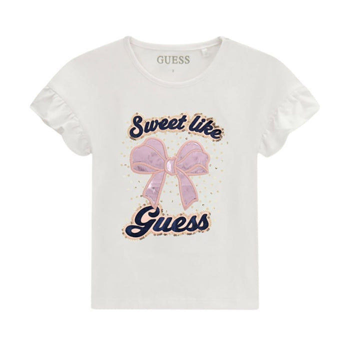 White Bow & Logo T-Shirt