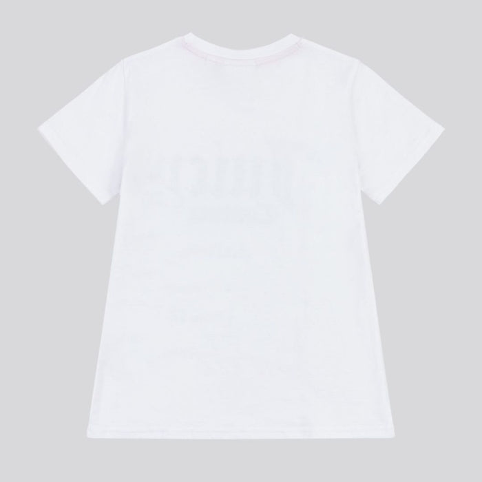 White Diamante Logo T-shirt