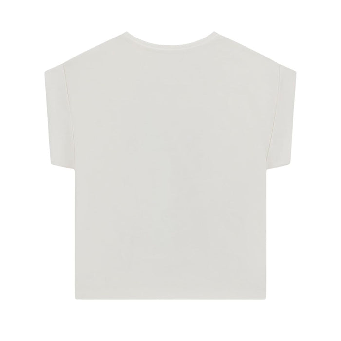 White Diamanté Palm Logo T-Shirt