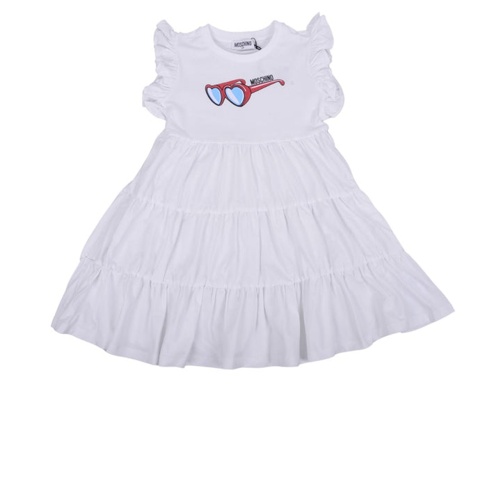 White Frill Sunglasses Dress