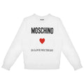 White 'In Love We Trust' Sweat Top