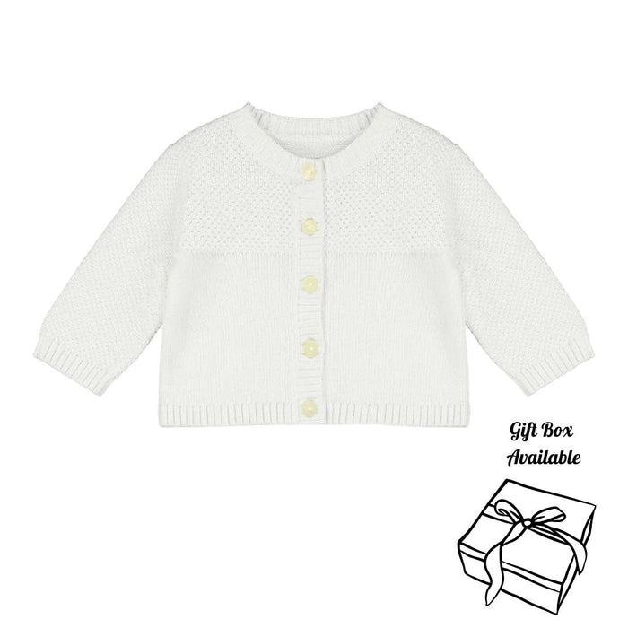 White Knitted Cardigan