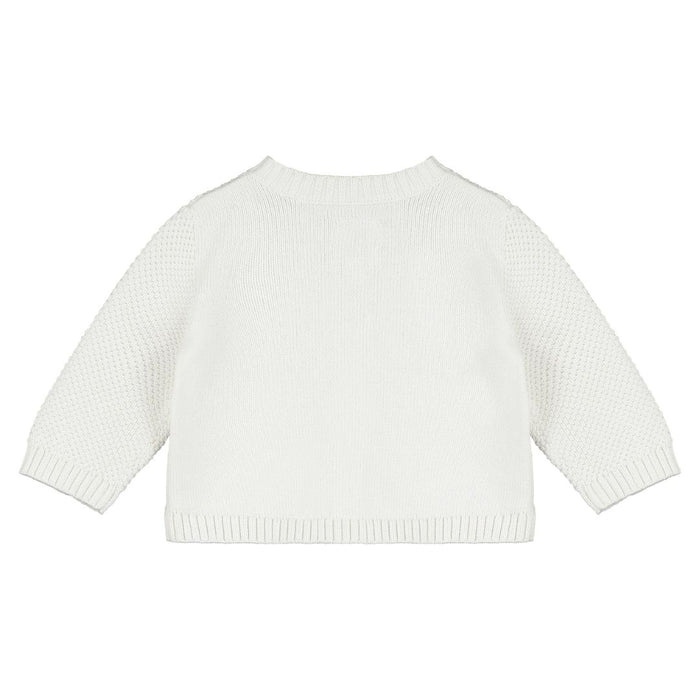 White Knitted Cardigan
