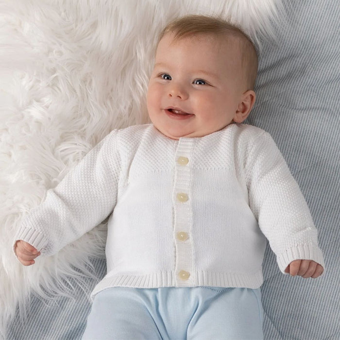 White Knitted Cardigan