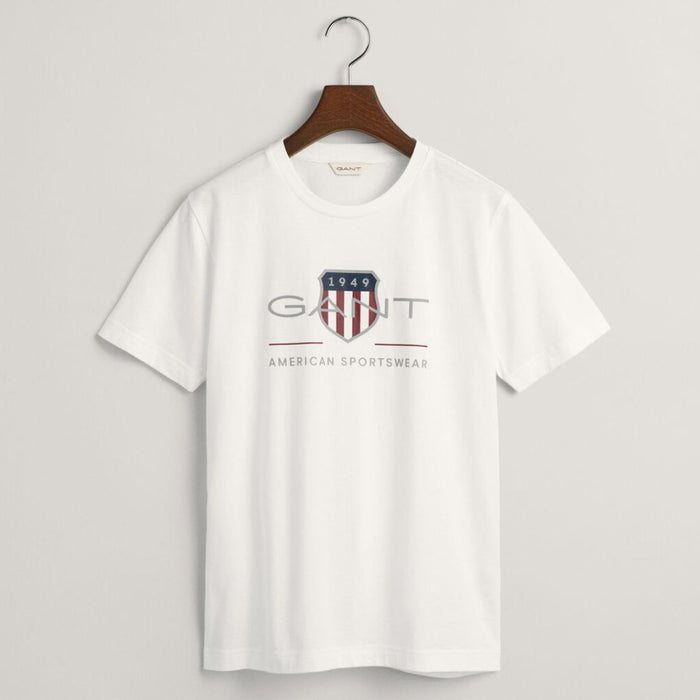 White Large Shield Logo T-Shirt