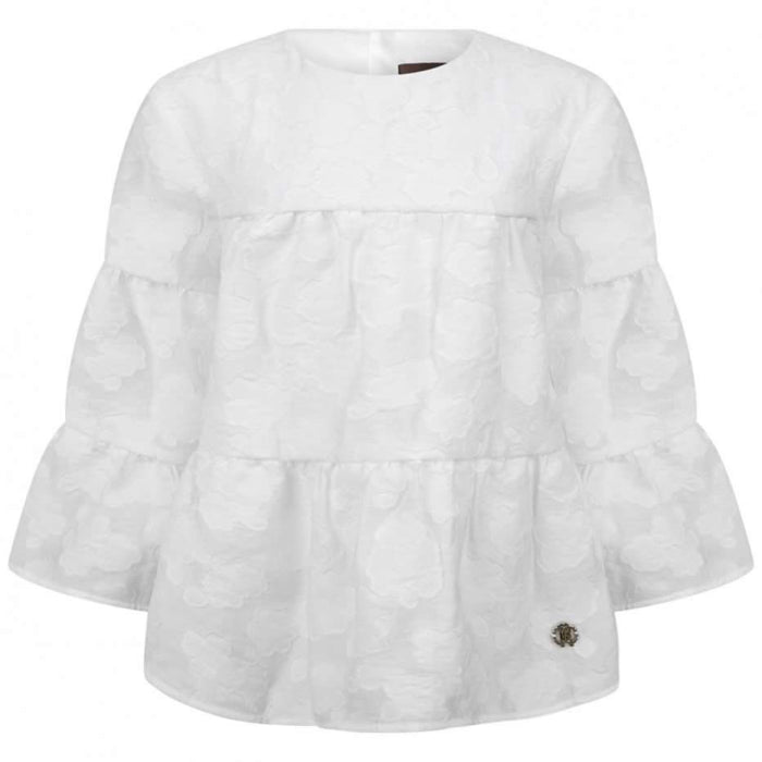 White Layered Blouse