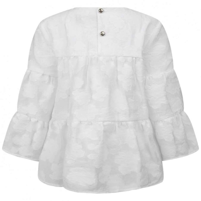 White Layered Blouse