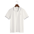 White Logo Polo Top