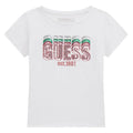 White Multi Sequin Logo T-Shirt
