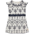 White & Navy Boho Dess