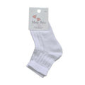 White Openwork Ankle Socks