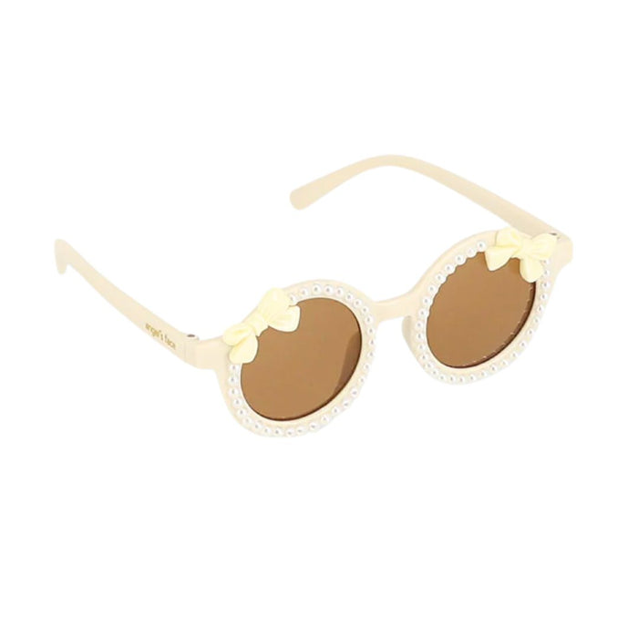 White Pearl & Bow Sunglasses