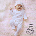 White & Pink Bunny Babygrow & Hat