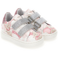 White & Pink 'Dumbo' Velcro Trainers
