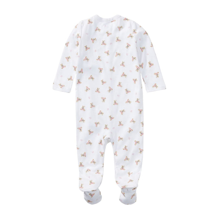 White & Pink Polo Bear Babygrow