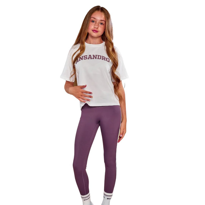 White & Plum T-Shirt