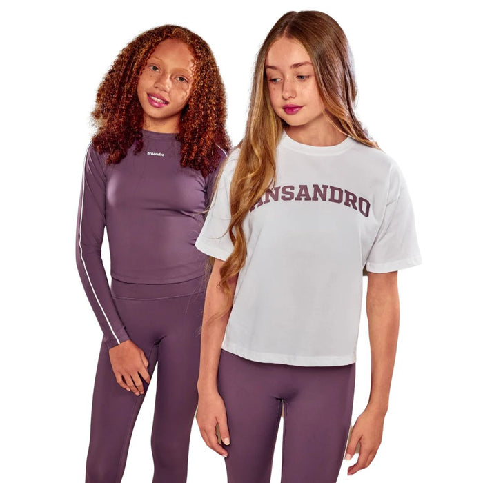 White & Plum T-Shirt